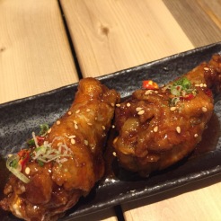 Sweet and spicy wings at Fuji at Assembly.